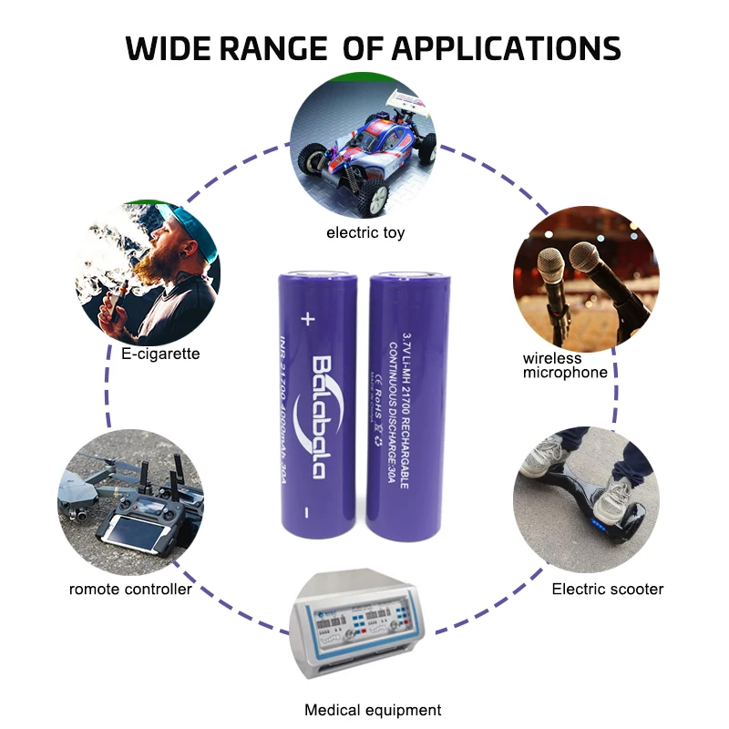21700 4000mah литиевая батарея 30A 3 7 V аккумуляторы высокой мощности для электрических