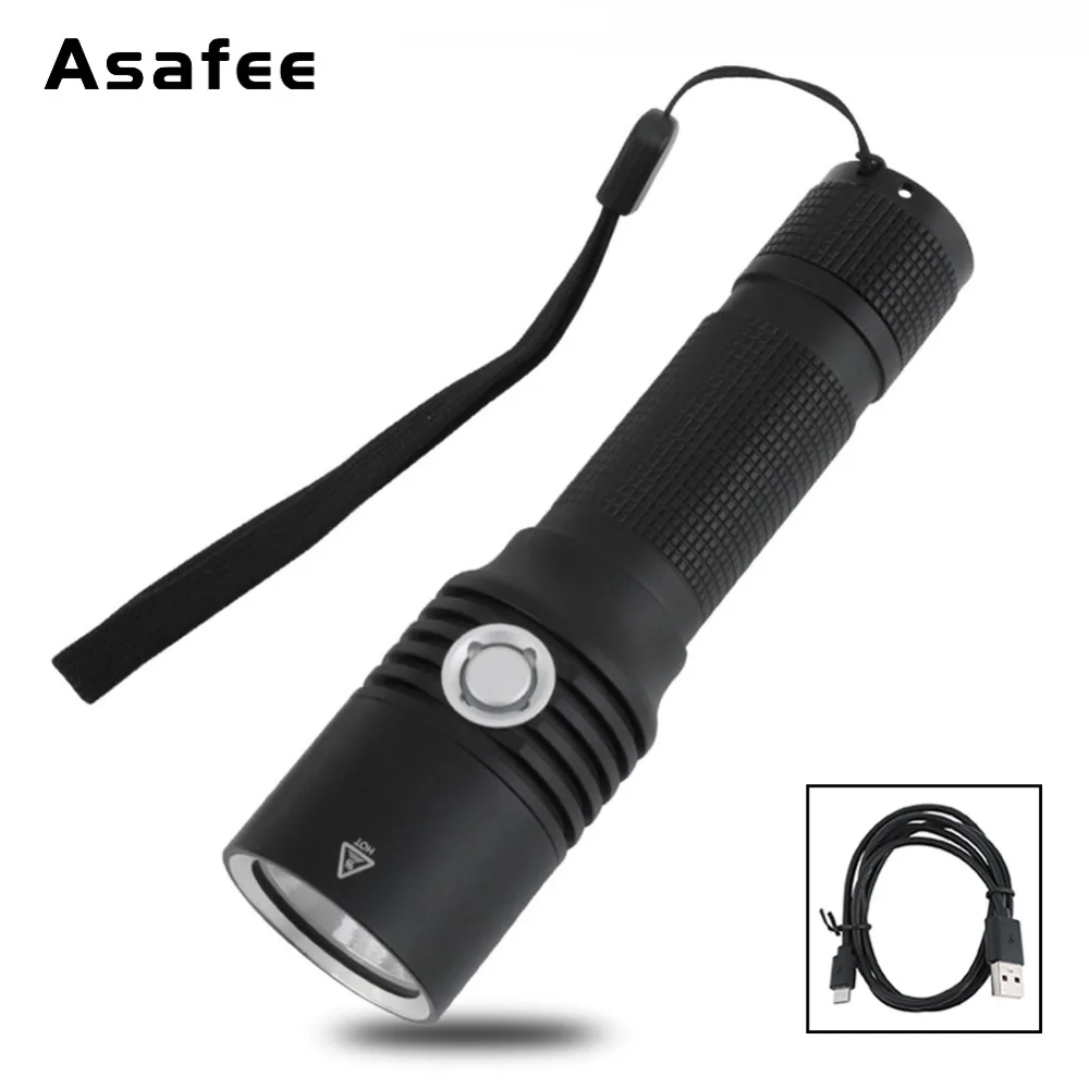 USB Перезаряжаемый флэш светильник 1000 люмен светодиодный XM L U2 фонарь