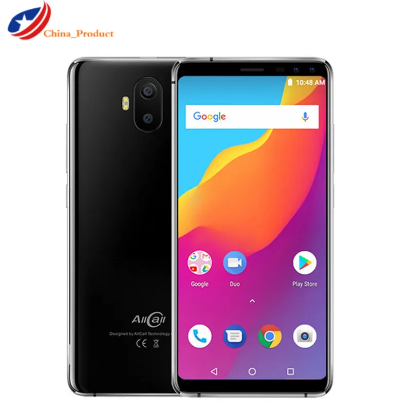 Черный AllCall S1 5," 18:9 5000 мАч аккумулятор Android 8,1 MTK6580A четырехъядерный 2 Гб 16 Гб 8MP+ 2MP камеры Две sim-карты смартфон - Цвет: Черный
