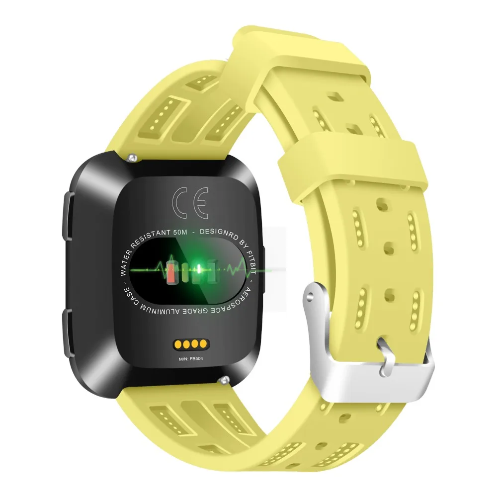 KINGBEIKE 7 Colors Soft Fashion Sport Silicone Watchband For Fitbit Versa Smart Watch Bands Replacement Wrist Bracelet Strap | Наручные