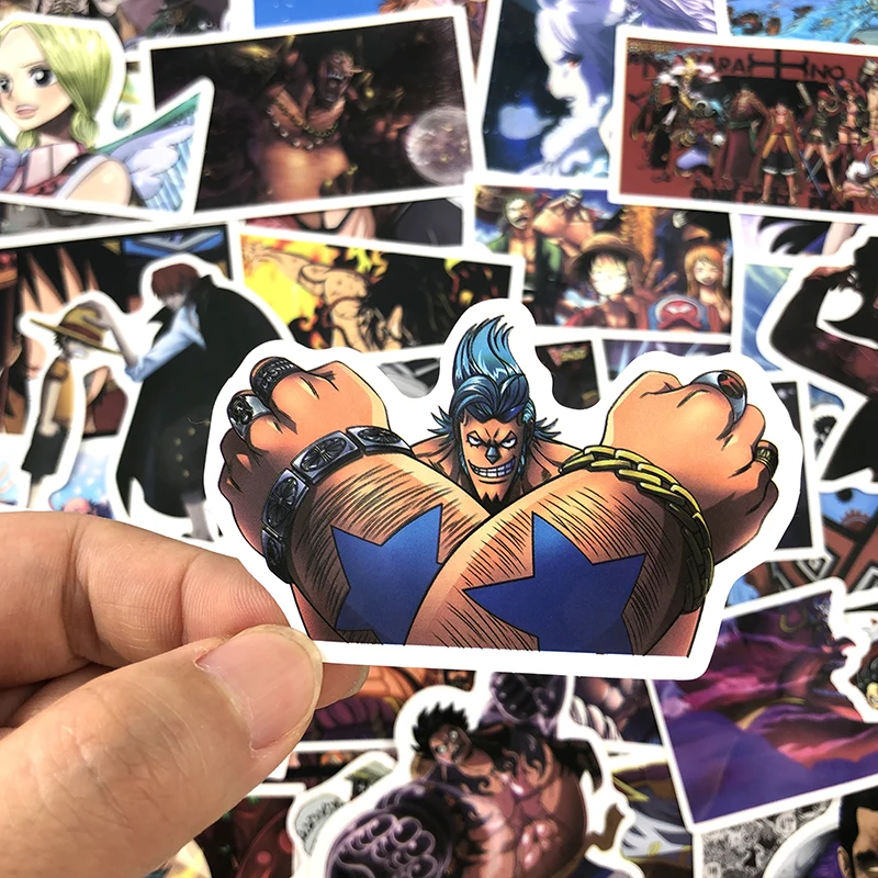 

100Pcs/Pack One Piece Luffy Graffiti Stickers Classic Anime For Luggage Skateboard Laptop Motorcycle PVC Sticker For Kid