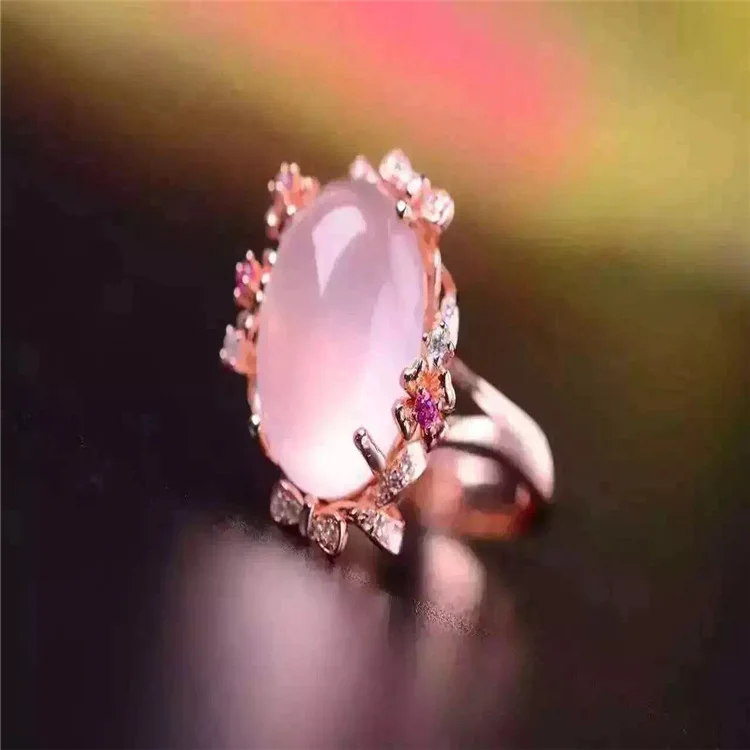 KJJEAXCMY boutique jewels S925 Серебряная Инкрустация платина розовое золото hibiscus Кристалл
