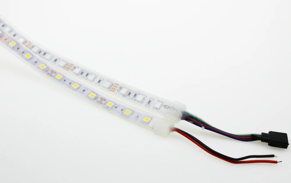 IP67 IP68 Водонепроницаемый 5050 Светодиодные ленты 12V 60 светодиодный/M RGB Применение подводный для плавательного Бассеина, садок для рыбы Ванная комната на открытом воздухе с Мощность