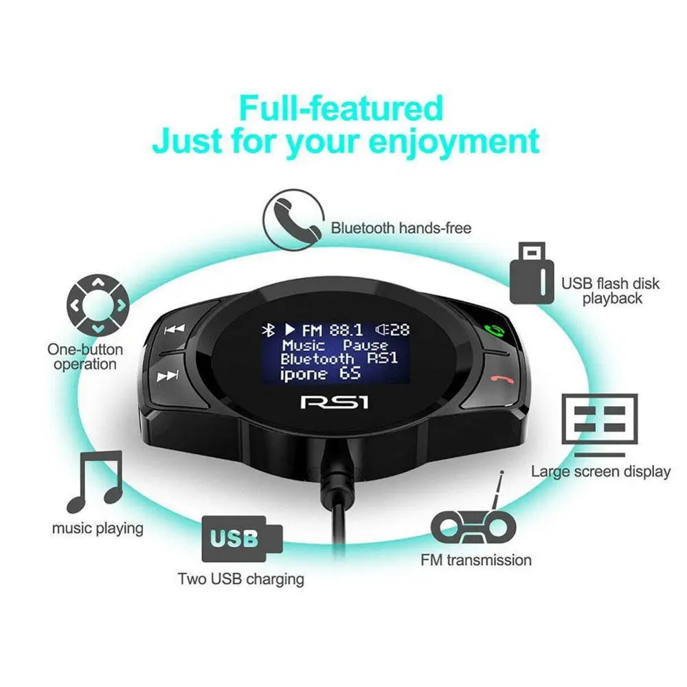 Высокое качество fm-передатчик беспроводной Bluetooth музыка громкой связи MP3 плеер