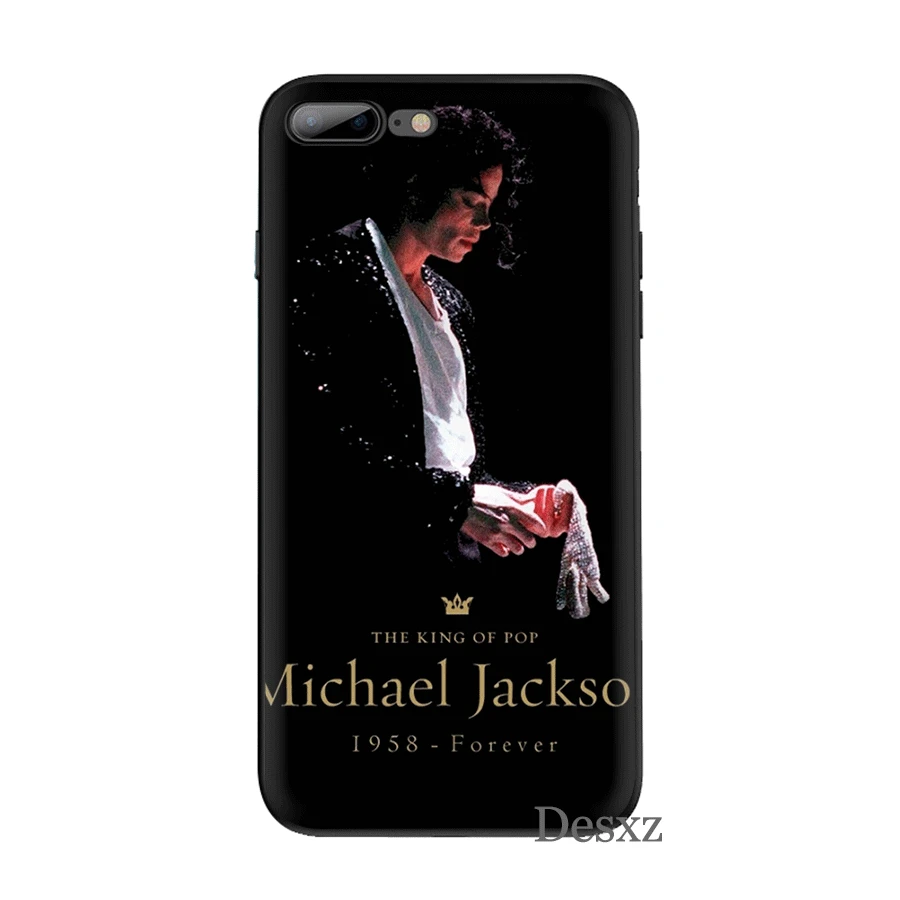 Силиконовый ТПУ чехол для телефона Майкл Джексон для iPhone 11 Pro X XS Max XR iPhone 6 6s 7 8 Plus 5 5S SE защитный чехол
