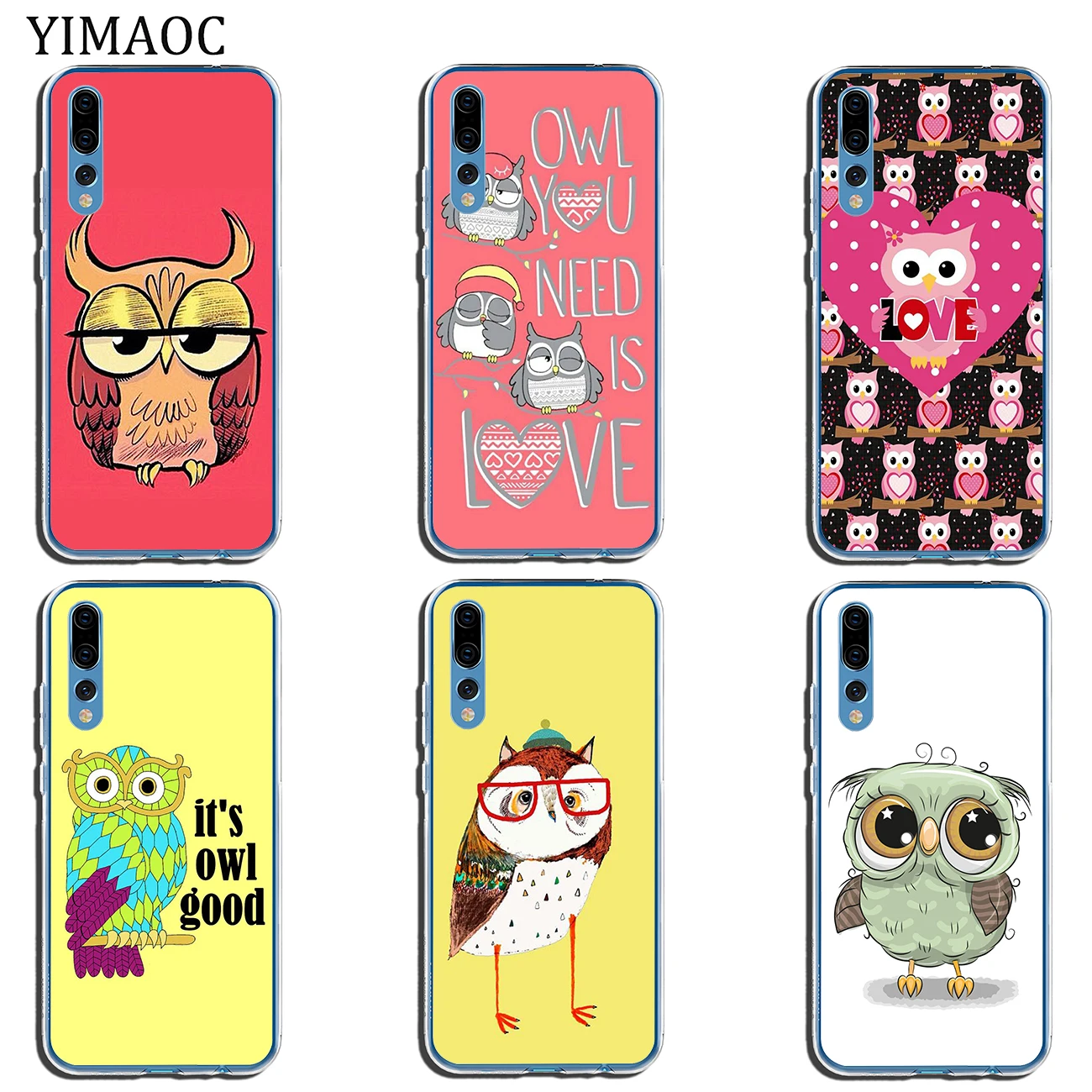 Мягкий силиконовый чехол YIMAOC для телефона Huawei P30 P20 Pro P10 P9 P8 Lite 2016 2017 P smart Z 2019 |
