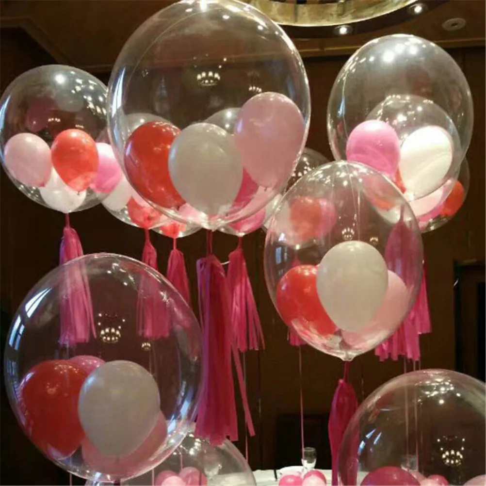 2 шт прозрачные воздушные шары Свадебные гелиевые надувные для свадьбы