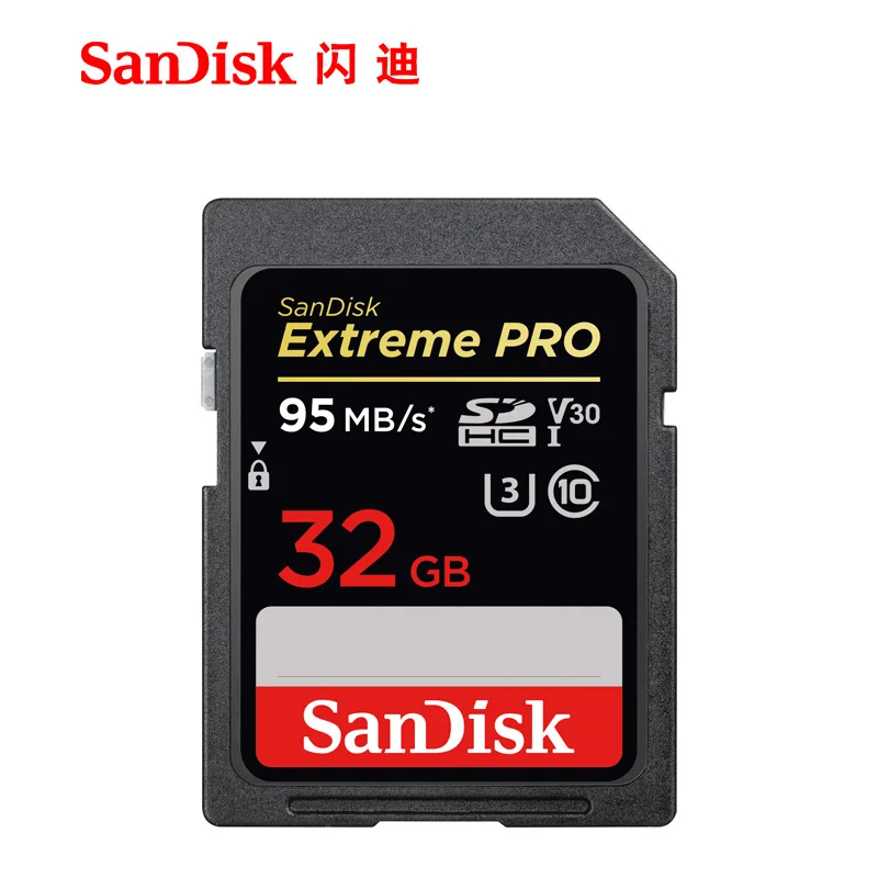 95mbs-32gb SANDISK Экстремальный PRO SDHC и SDXC UHS-I Карта sandisk Экстрим pro карта sdxc sdhc uhs-i карта памяти SD визитные карты gopro kart - Емкость: 95mbs-32gb