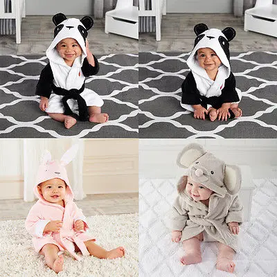 2016 Новая коллекция банный халат для малышей с длинным рукавом капюшоном в виде