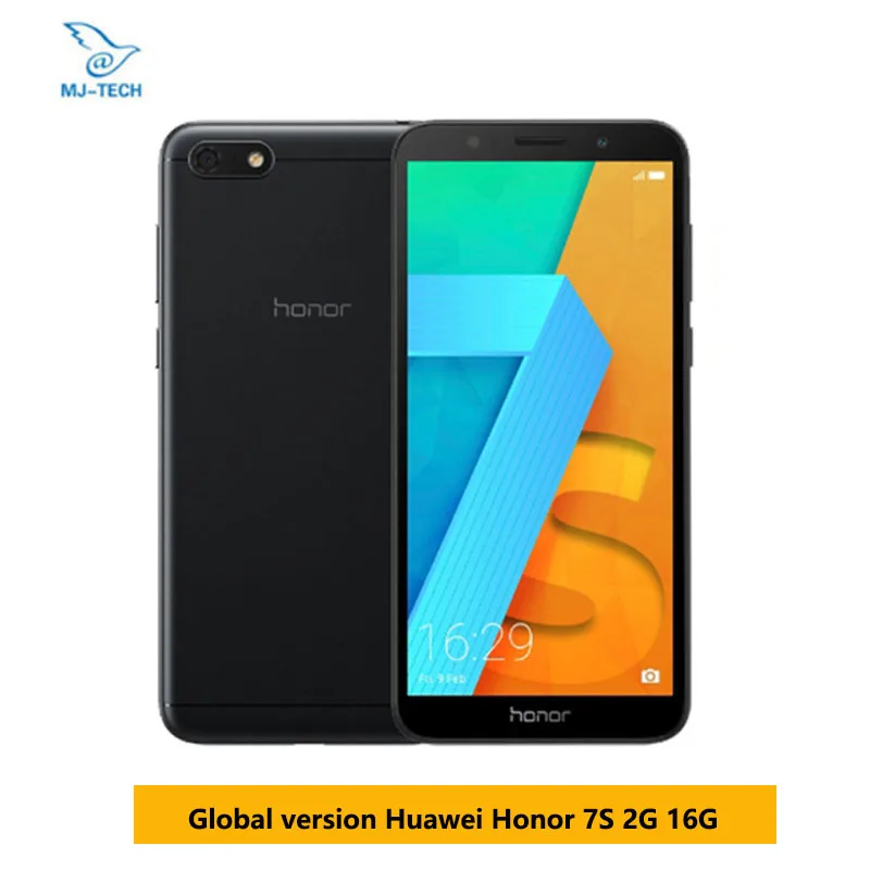 Глобальная версия Honor 7S 2 Гб ОЗУ 16 ПЗУ смартфон 5 45 дюймов MT6739 четырехъядерный Android 8
