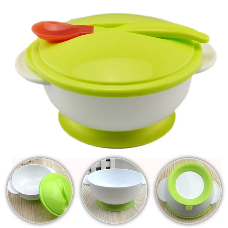 Новинка детская емкость для кормления ребенка тренировочная чаша с ложкой