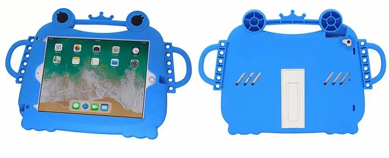 Силиконовый прекрасный чехол для ipad A1822 A1823 A1893 ударопрочный Детский мягкий нетоксичный детский чехол для ipad+ ручка