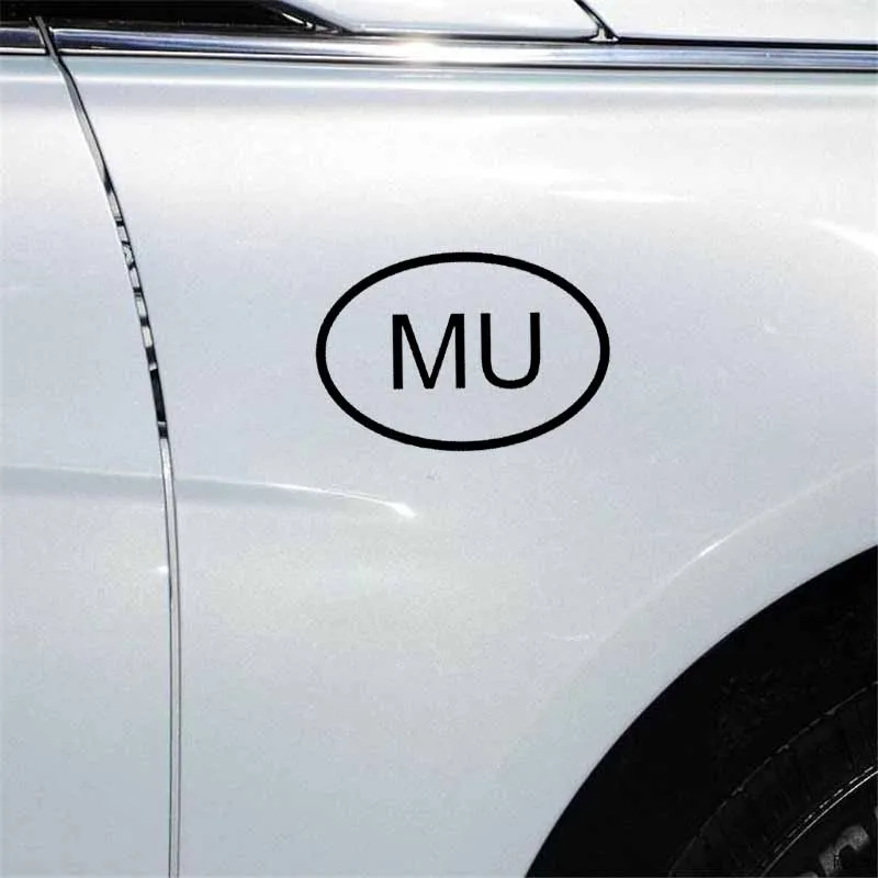 YJZT 14 9 см * 10 1 MU Маврикийский код страны овальная виниловая наклейка автомобильная