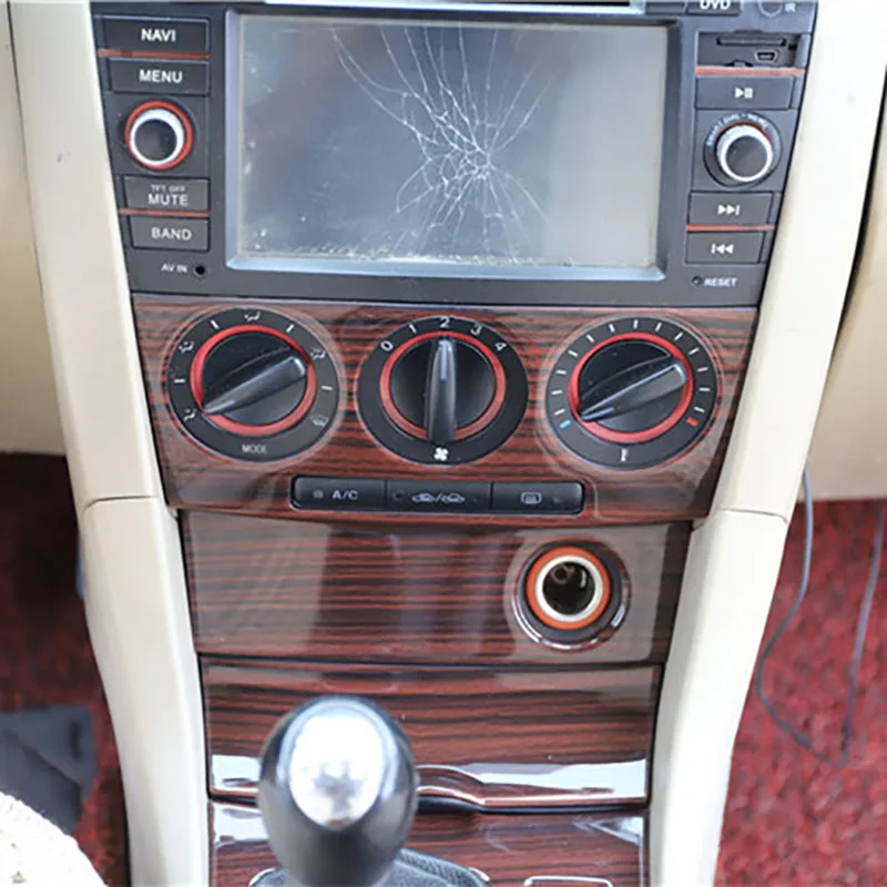 Для mazda 3 2006 2012 декоративная зубчатая панель внутренняя отделка стеклянная
