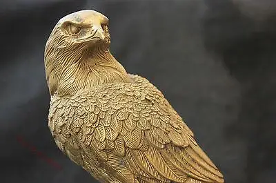 Китайская культура медная Бронзовая статуя птица goshawk Сова Орел скульптура