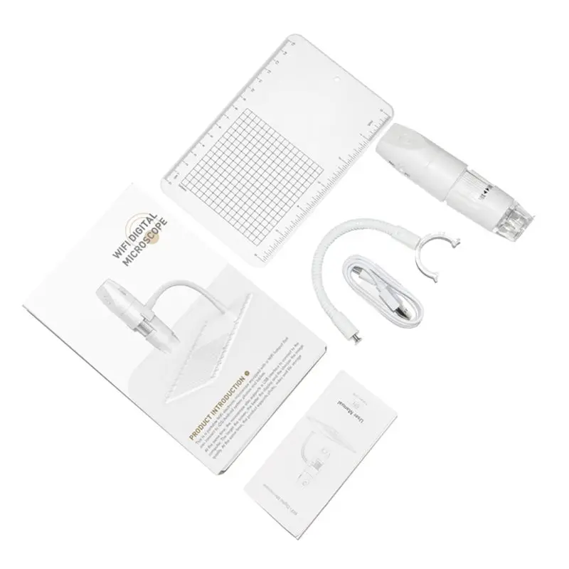 50-1000X Мини Портативный беспроводной цифровой микроскоп с Wi-Fi USB Гибкая подставка