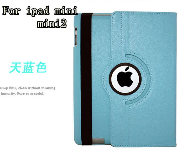 for mini 123 blue Чехол s для Apple ipad 2 ipad 3 ipad 4 чехол для планшета откидная подставка из искусственной кожи вращающийся на 360 чехол для ipad mini 2 mini 3 Чехол+ пленка - Цвет: for mini 123 blue