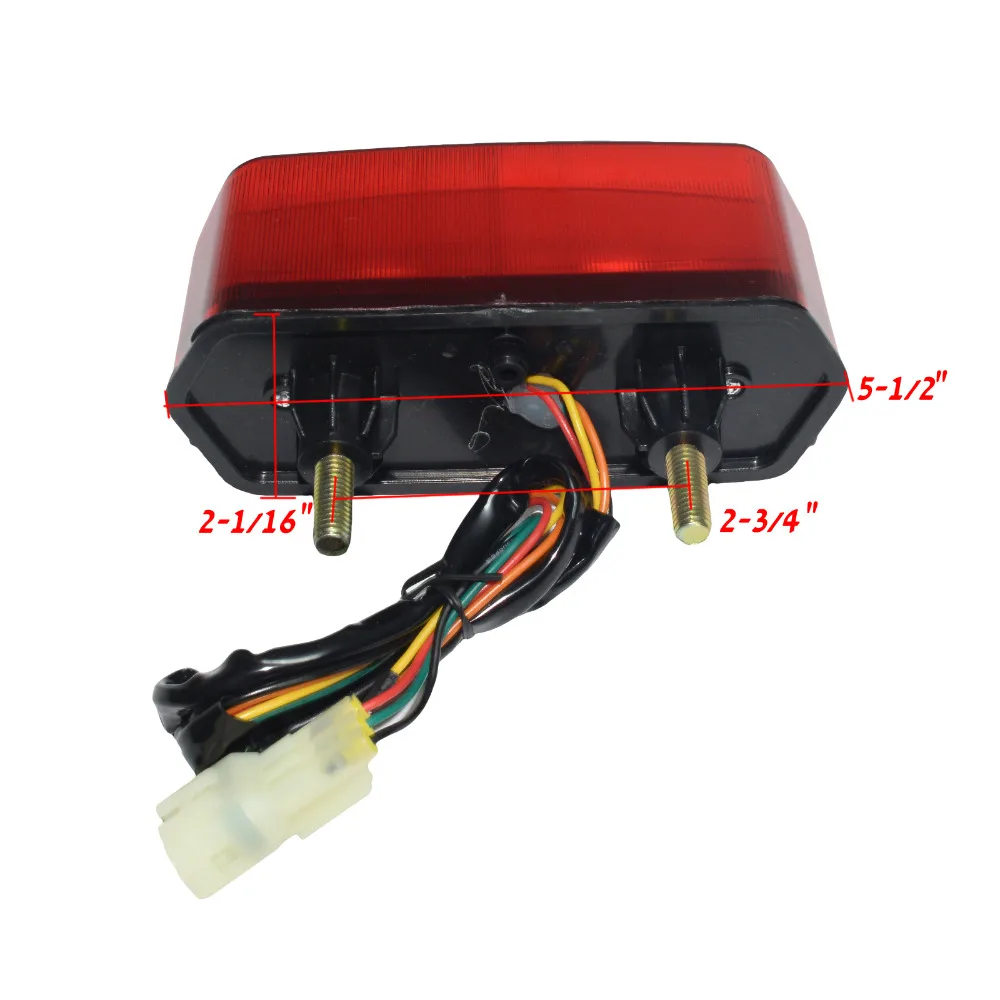 Детали мотоцикла Красный Встроенный светодиодный стоп сигнал поворота для Honda Grom