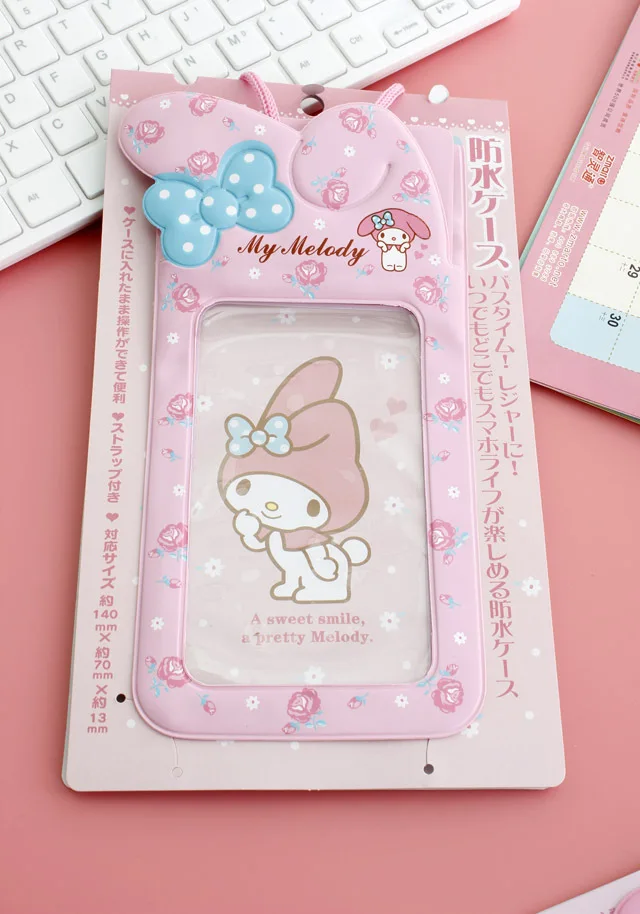 Прозрачная сумка для плавания и дайвинга Hello Kitty jingle cat ПВХ новая погружения в воду