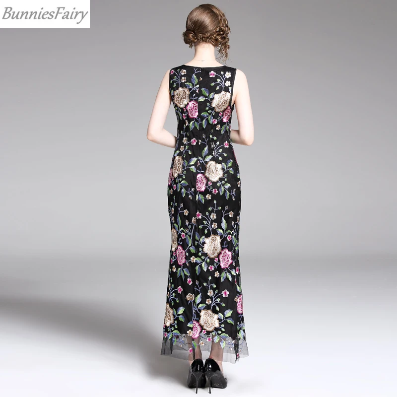 BunniesFairy Лето 2019 г. Для Женщин Тайский Этническая Стиль винтаж с цветочной вышивкой