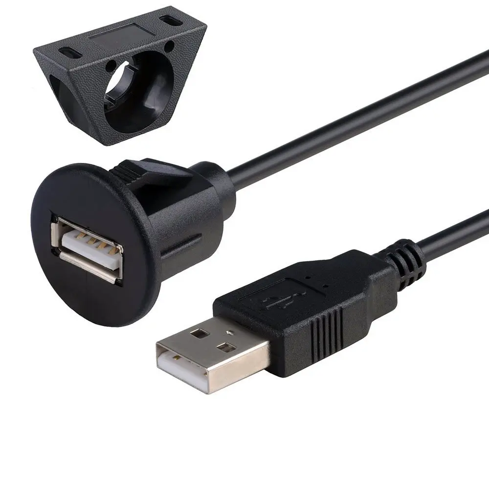 Lonleap USB M/F в автомобиль тире монтажная панель установка AUX удлинитель адаптер