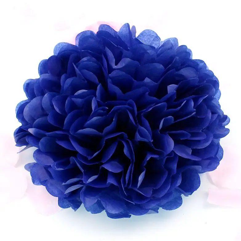 Royal blue 5 шт./лот цвет 22 6 дюймов(15 см) Бумага помпон из бумажной салфетки цветочные шары для свадьбы для домашней вечеринки на день рождения автомобиль декоративная ткань Бумага - Цвет: Royal blue
