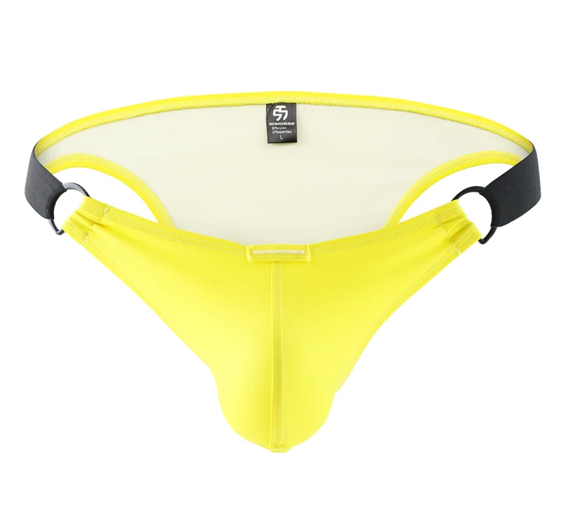 4PCS PU Leather Male Underwear Mens Briefs Sexy Underpants Mens Tong Underwear Briefs  Man Briefs Underwear Men Panties Lingerie