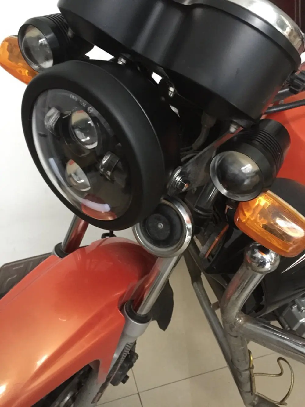 Chrome 5,75 дюймов корпус кольцо ведро подходит для Harley двигатель цикл 5 3/4 ''проектор Moto Светодиодная лампа для фары интимные аксессуары