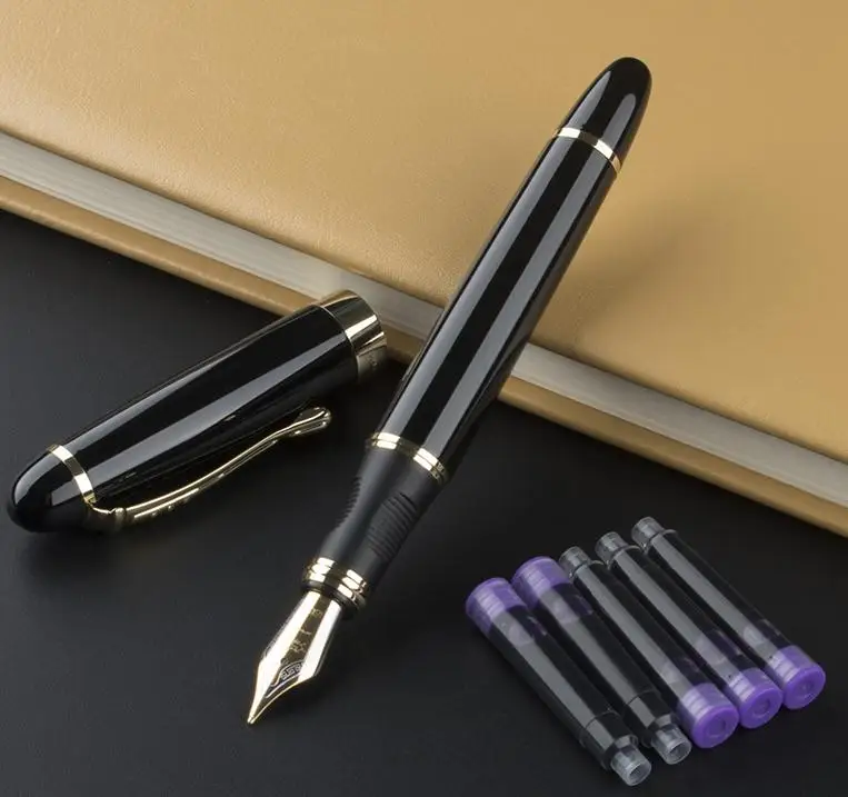 AF IRAURITA перьевая ручка JINHAO X450 темно-зеленый и золотой 18 KGP 0,7 мм перо с широким основанием полностью металлический синий красный 21 цвет и чернила JINHAO 450 - Цвет: AF