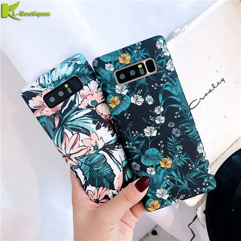 Цветочный чехол для Samsung Galaxy S10 Plus S8 S9 S20 S 20 Ultra Note 9 8 10 чехол|Бамперы| |