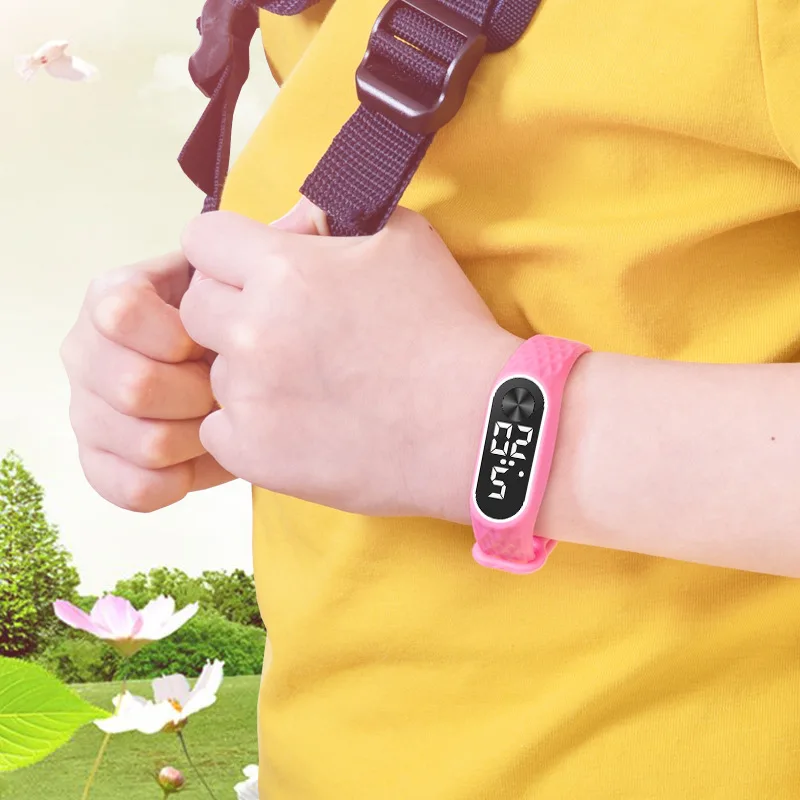 Детские цифровые часы Reloj Nino светодиодные спортивные для мальчиков и девочек
