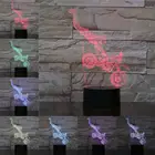 3D лампа VCity, светильник, светодиодная лампочка с мотором, многоцветная Лампа, выцветает, Праздничный Рождественский подарок для детей, домашний декор для девочек