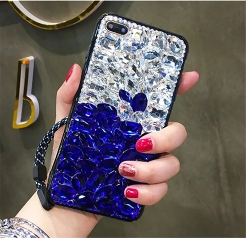 Чехол для телефона XSMYiss Bling с милыми кристаллами стразами и 3D камнями чехол iPhone 5 6 7