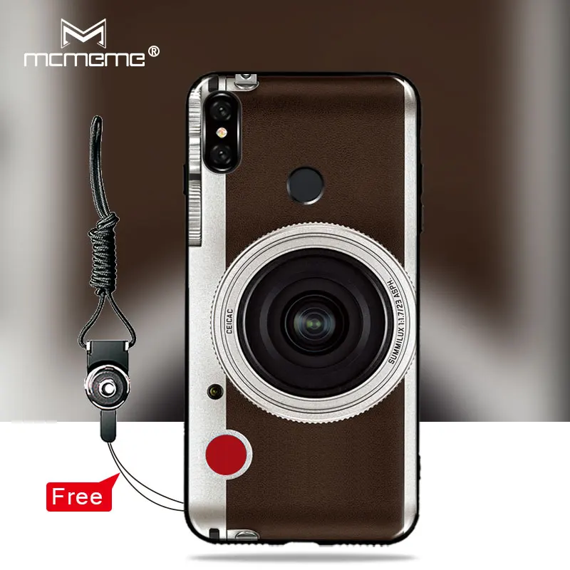 Мягкий чехол из ТПУ Для Xiaomi Mi A2 Lite ретро кассета для камеры 3D HD печать силиконовый