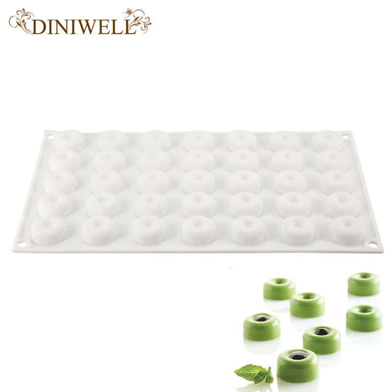 DINIWELL 35 пончики отверстия силиконовая форма для пирога посуда выпекания