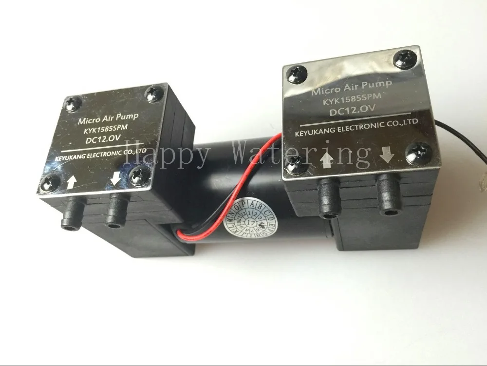 25 Вт двойной головкой DC12V/24 V AC220V воздушный компрессор 180 кПа 15 л/мин маленький вакуумный насос-70 кПа