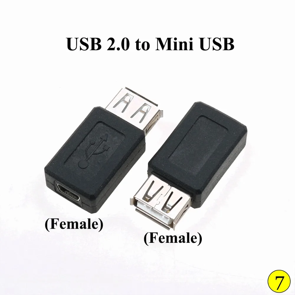 YuXi черный OTG 5pin F/M Mini USB Micro адаптер конвертер Папа мама 2 0 гаджеты для