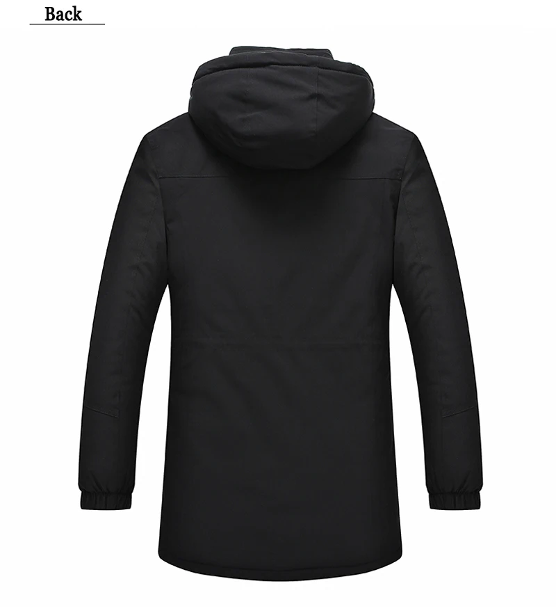 Зимняя мужская куртка 7XL8XL с хлопковой подкладкой, теплое мягкое Мужское пальто, повседневная Водонепроницаемая ветровка средней длины с капюшоном, мужская куртка