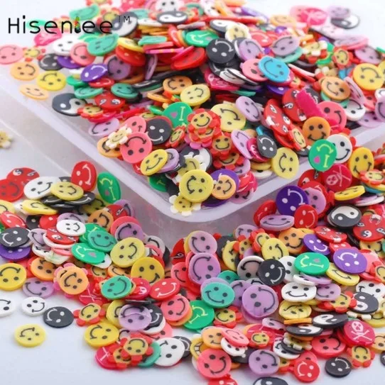 Smile 1000 шт кусочек животного 3D Полимерная глина крошечные Fimo Стразы для нейл-арта DIY Дизайн ногтей ювелирные украшения Аксессуары Инструмент - Цвет: Smile
