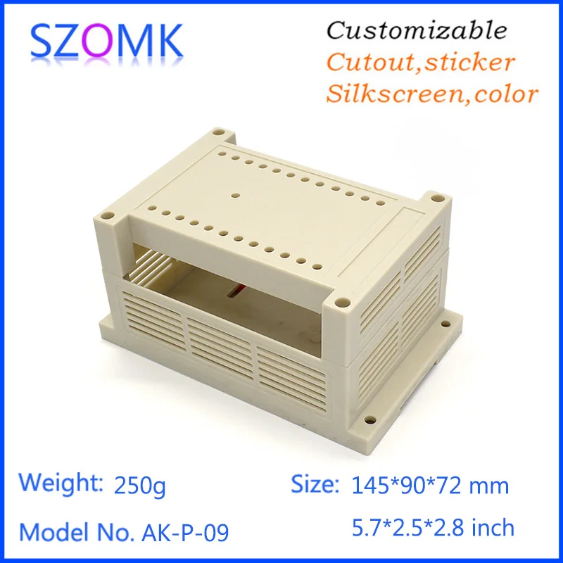 Din rail project box electronic чехол (1 шт.) 145*90*72 мм abs Пластиковая распределительная коробка