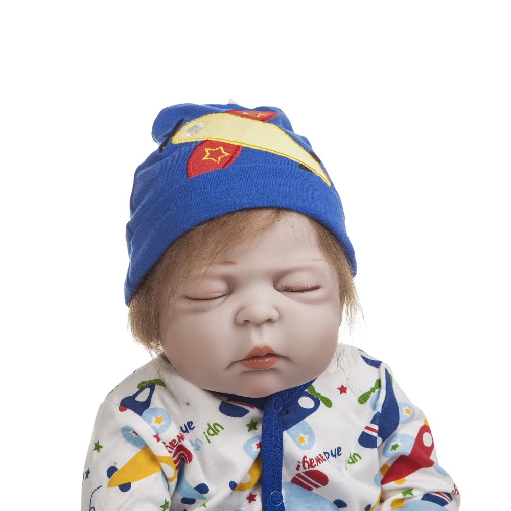 55cm Reborn Baby Dolls Full Silicone Lifelike 22 inch Bebe Realistic Real Boy Kids Doll Birthday and Christmas Gift | Игрушки и хобби