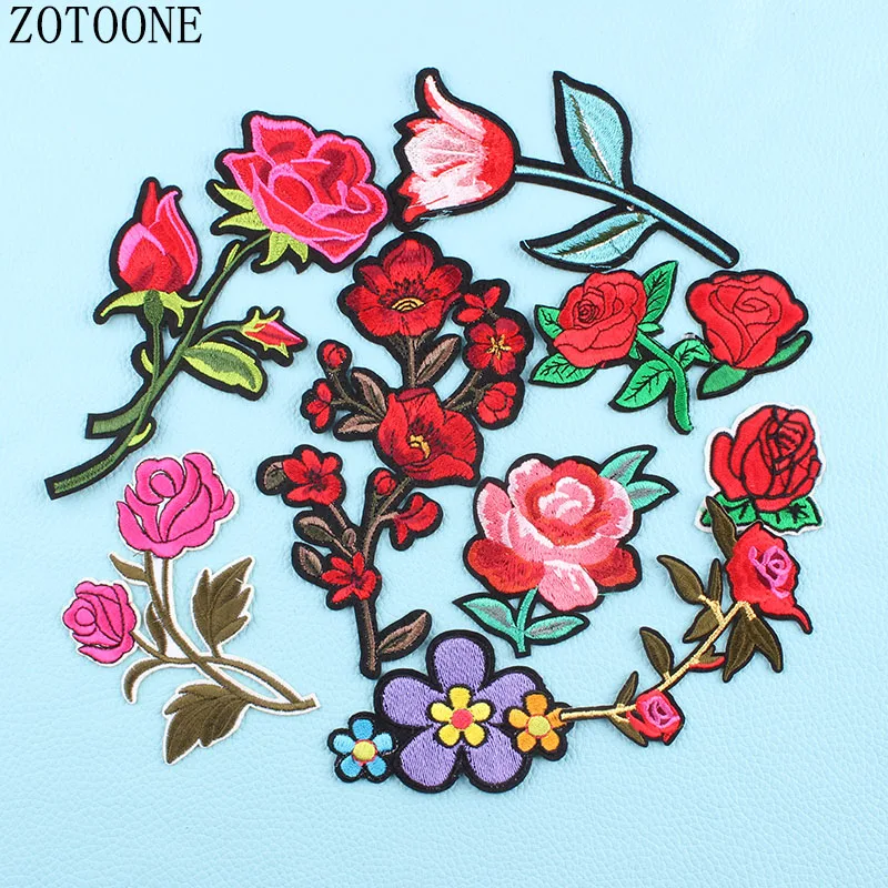 Верхняя Роза патчи наклейки для одежды на одежду нашивки шитья куртка сделай сам