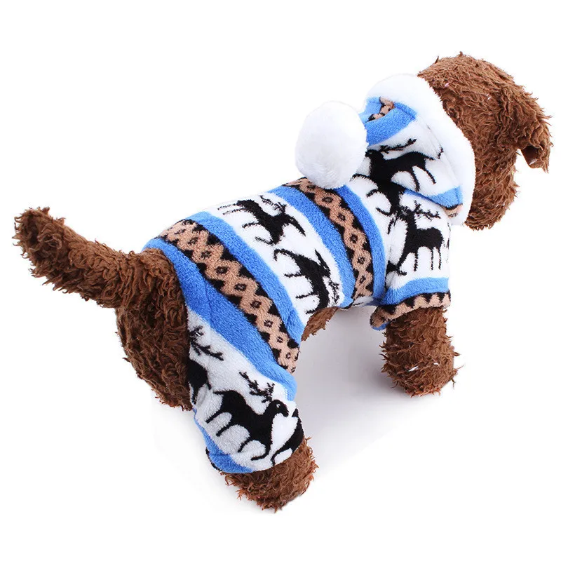 Мелких животных для собак куртка 2015 новых снежинка олень щенок продукты одежда