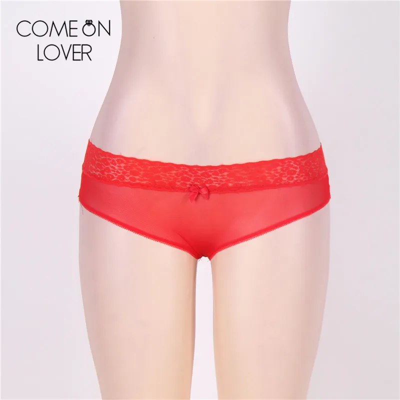 Женское нижнее белье Comeonlover тонкие прозрачные кружевные трусы с низкой талией