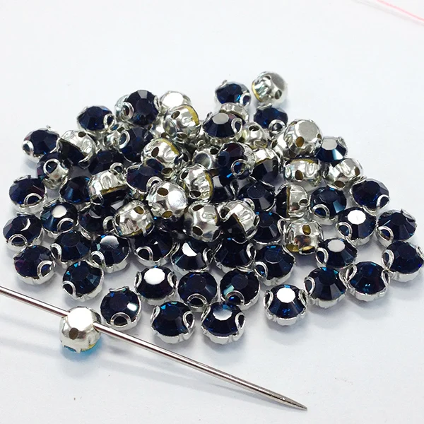 Sew On Crystal Rhinestones Strass Shiny Glass Stones Montana 100pcs/lot 3.8mm Sewing Crystals DIY Gem decoration | Дом и сад