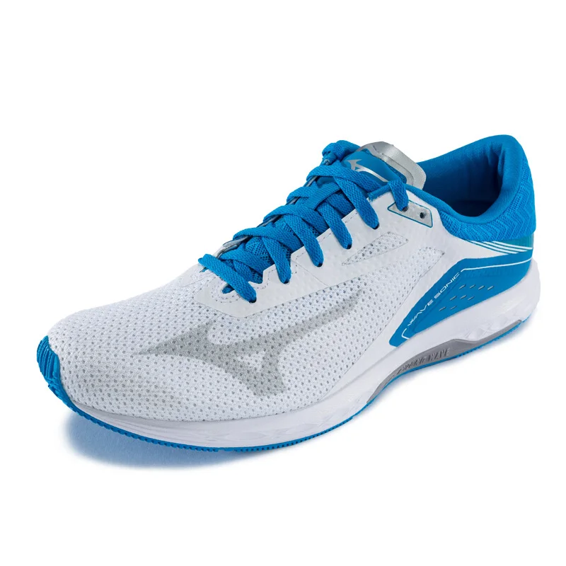 Mizuno Men's WAVE SONIC Running Shoes Wave Cushion Stability Sneakers Contrast Color Breathable Sports J1GC173425 XYP644 | Спорт и