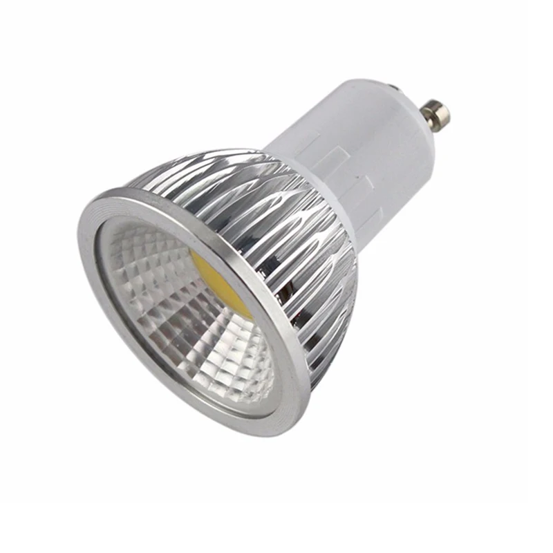 Яркий Светодиодный точечный светильник 9W12W 15W 18W 85 ~ 265V GU10 COB диммируемая