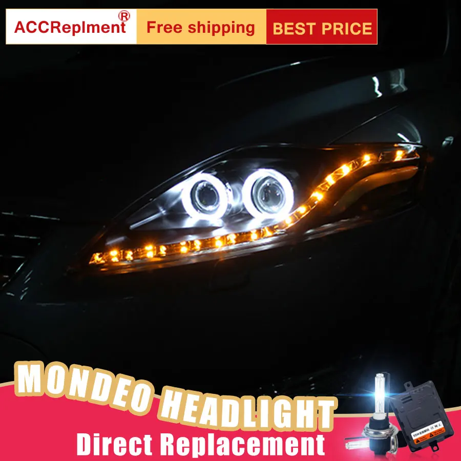 2 шт. светодиодный ные фары для Ford Mondeo 2007 2012 Автомобильные ангельские глазки