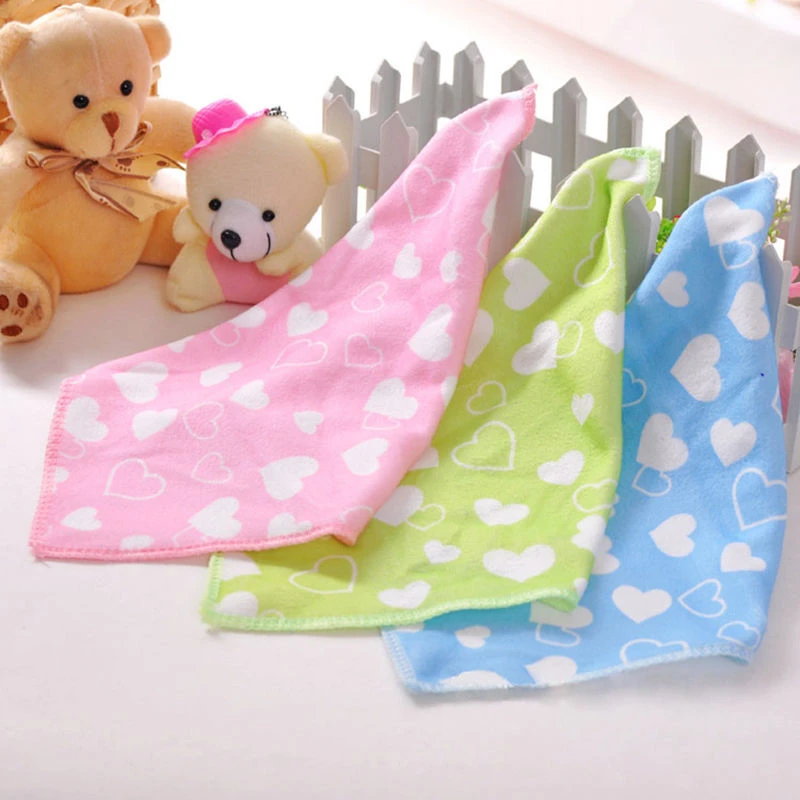 

Baby Soft Absorbent Fast Drying Towel Small Towel Microfiber Cartoon Towel Dry Children Bath Beach Cleaning Towel Random Color
