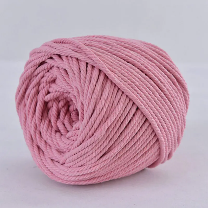 dark pink 4 мм полиэстер хлопок Богемия макраме DIY настенный Завод Вешалка Ремесло Вязание Рождественский подарок шнур украшение - Цвет: dark pink